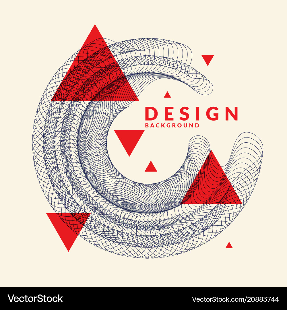 Dynamic Abstract Waves Background vector image