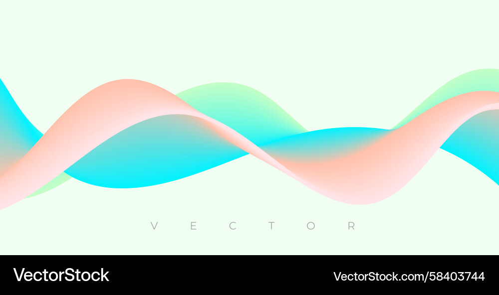Dynamic Curvy Flowing Lines Background Vector Image