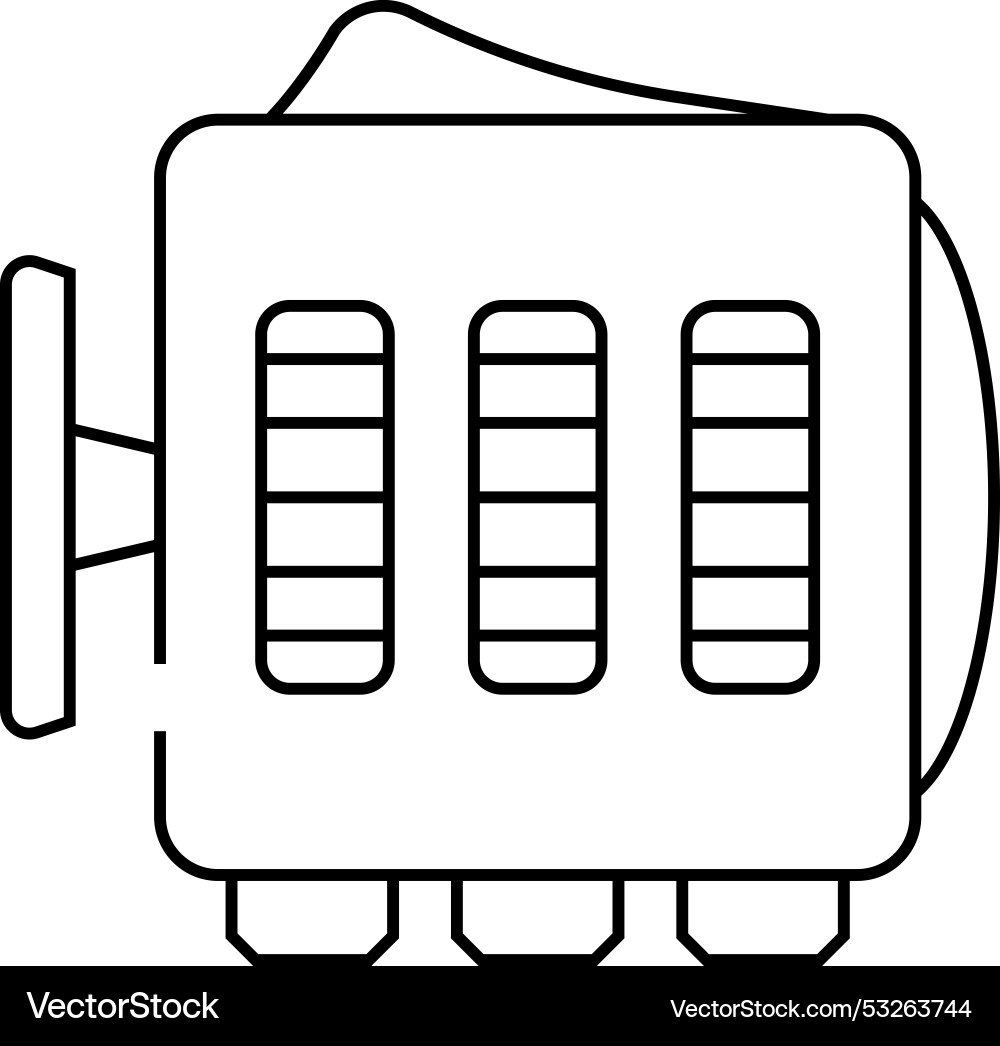 Fidget cube toy line icon Vector Image
