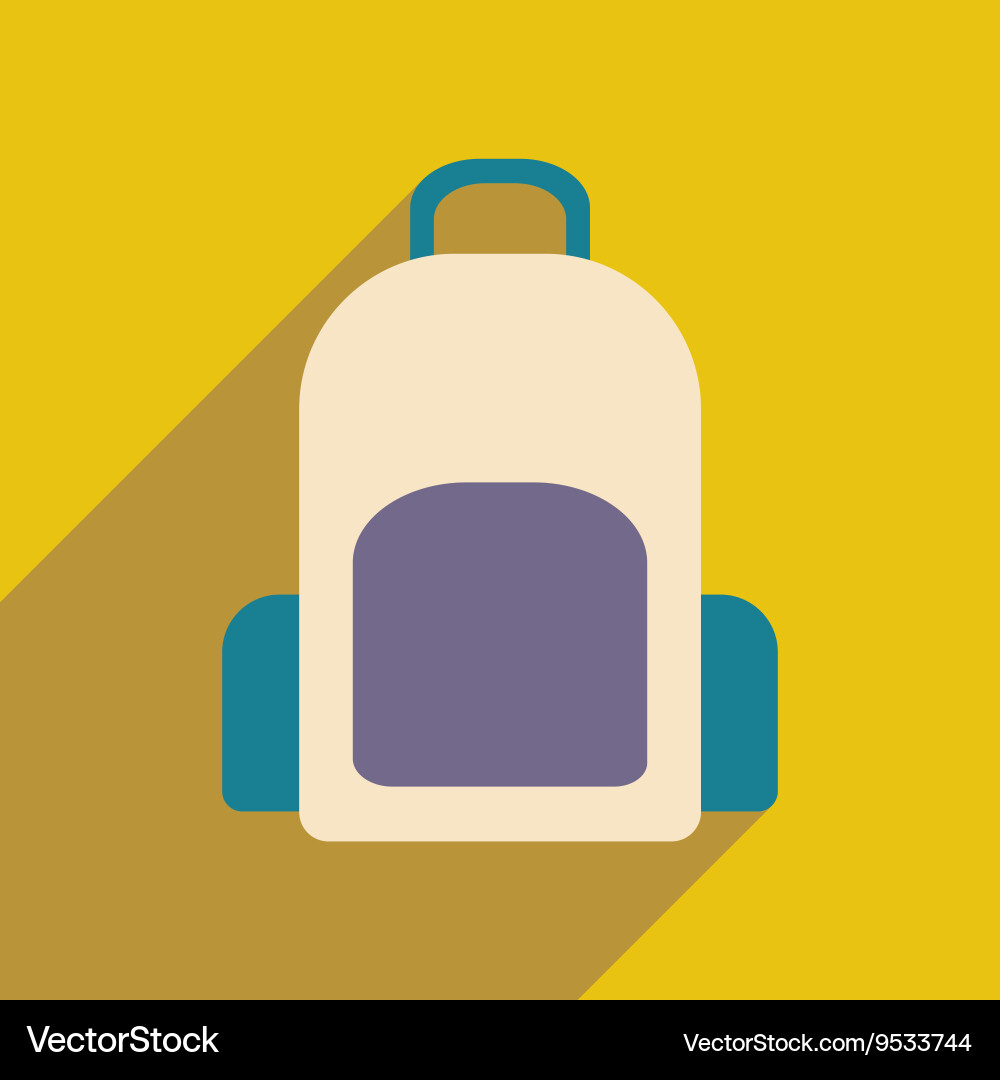 Flat with shadow icon and mobile application Vector Image
