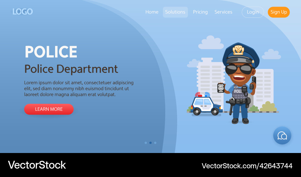Police website template Royalty Free Vector Image police-website-template-royalty-free-vector-image