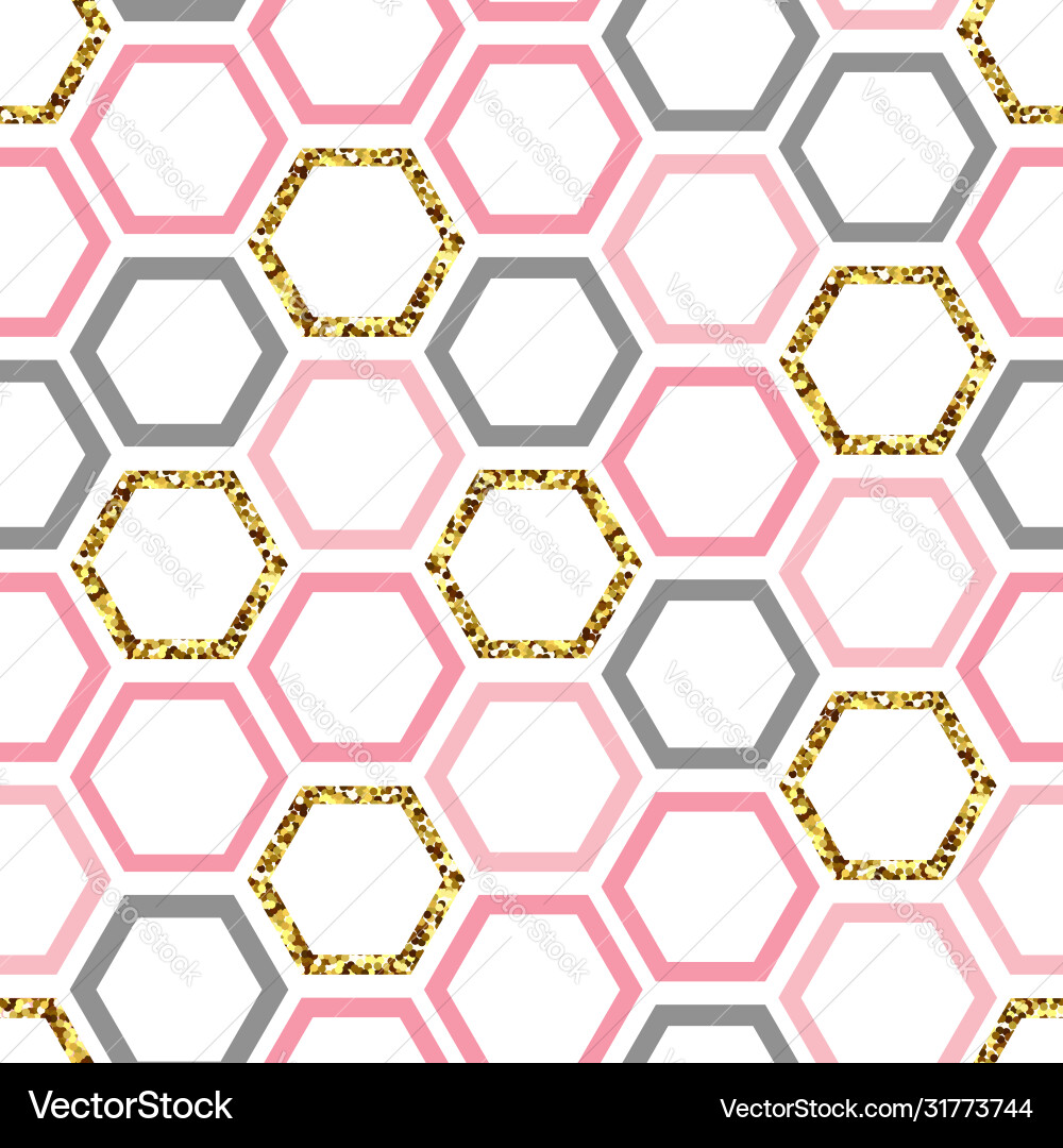 Seamless pattern with hexagons Seamless pattern with hexagons vector image