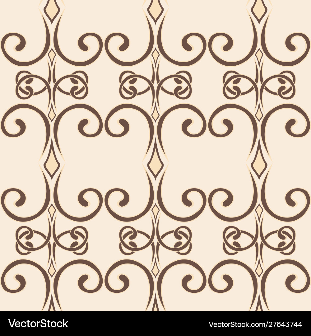 Seamless swirl pattern in simple style endless Seamless swirl pattern in simple style endless vector image