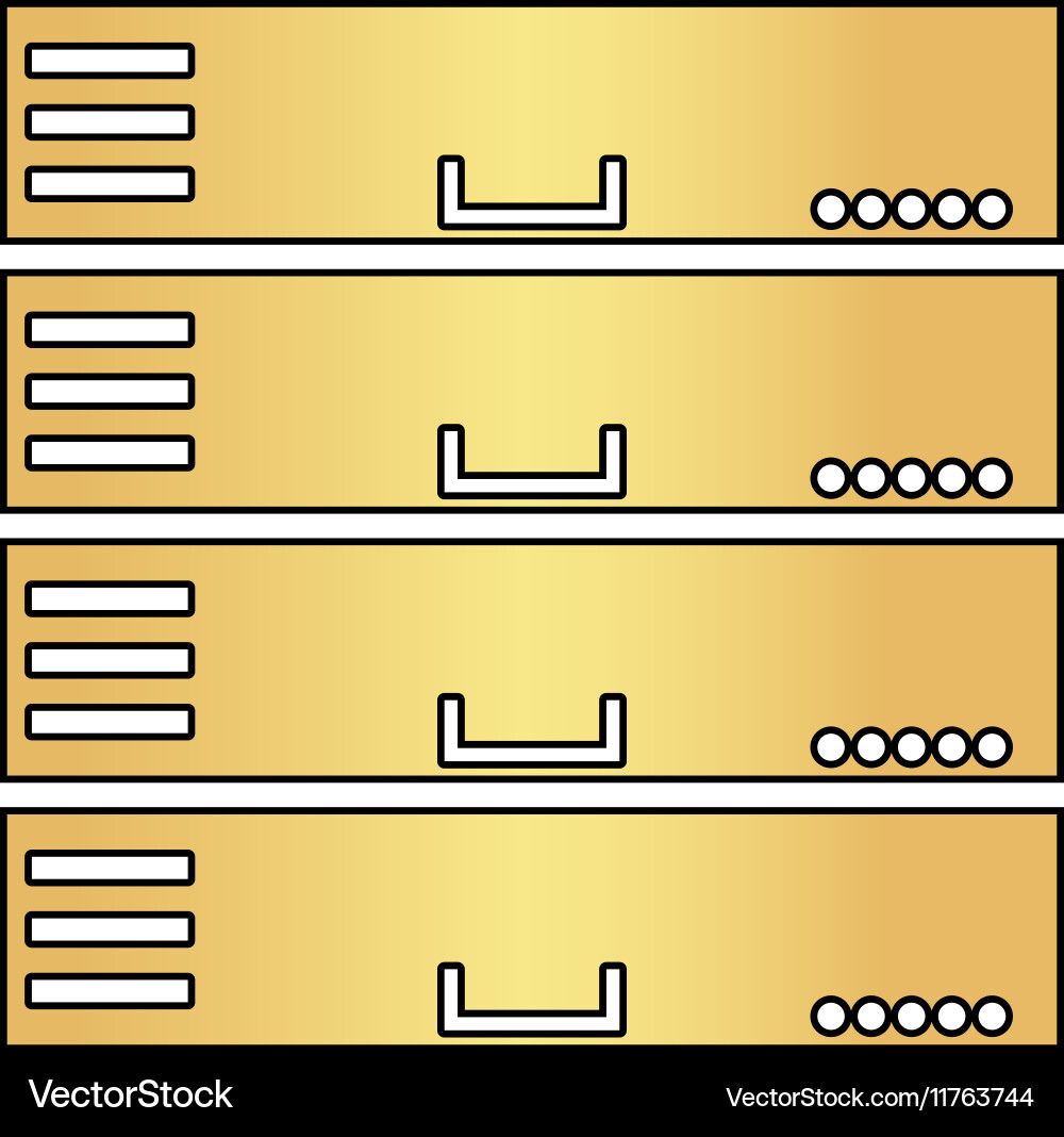 Server computer symbol Vector Image