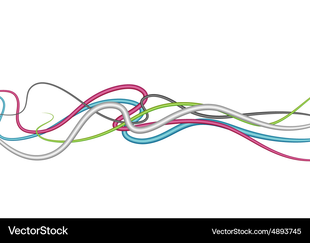 Abstract color lines Vector Image