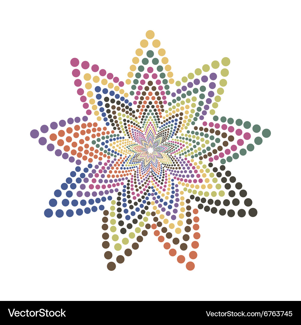 Abstract colorful shape design element Vector Image