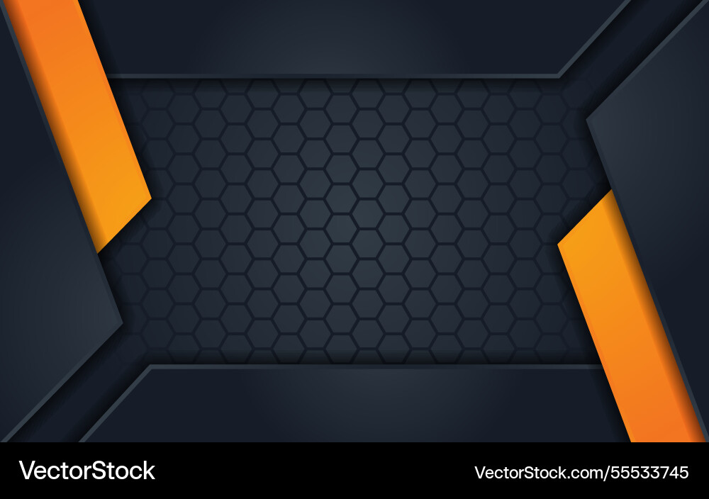 Abstract dark background with gradient yellow Abstract dark background with gradient yellow Vector Image