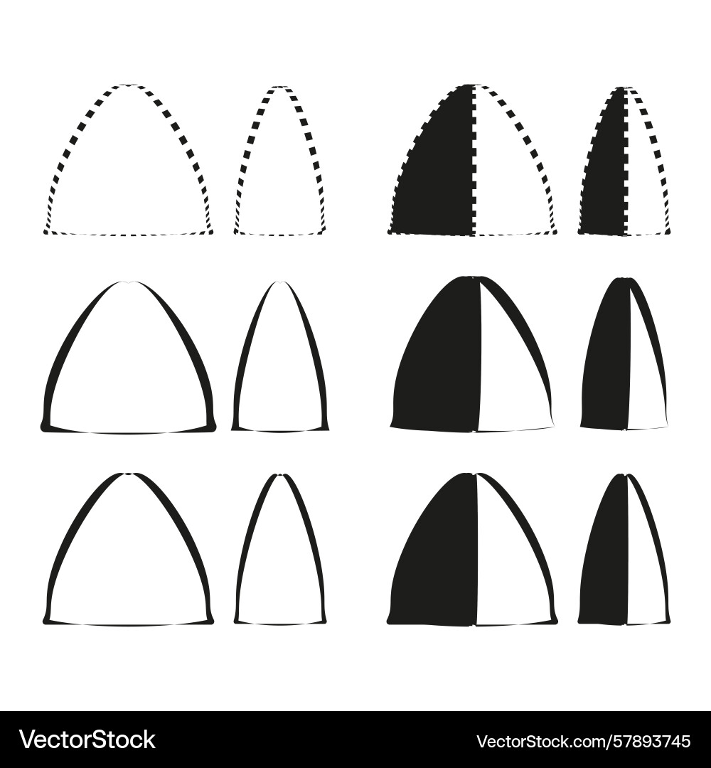 Geometric triangle forms abstract shape Vector Image