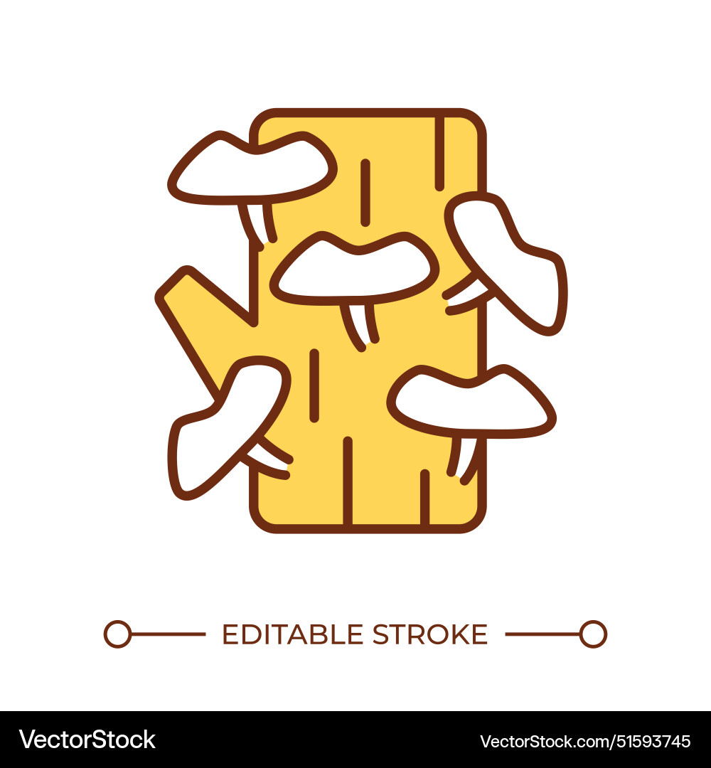 Log inoculation rgb color icon Vector Image