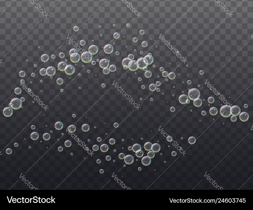Realistische 3d schwimmende Seifenblasen Realistische 3d schwimmende Seifenblasen vektorbild