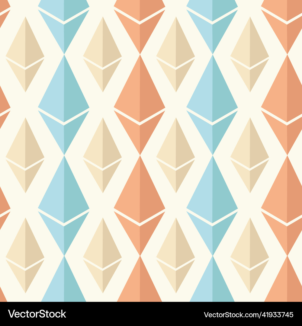 Seamless pattern with octahedrons Seamless pattern with octahedrons vector image