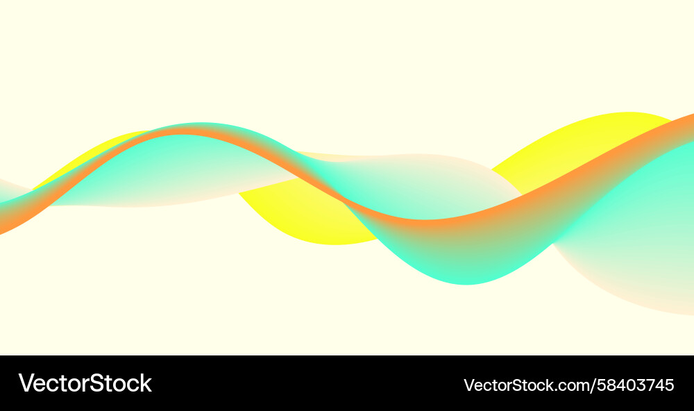 Wavy Gradient Lines Pattern Vector Image