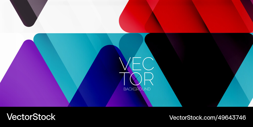 Abstract background color transparent triangles Abstract background color transparent triangles Vector Image