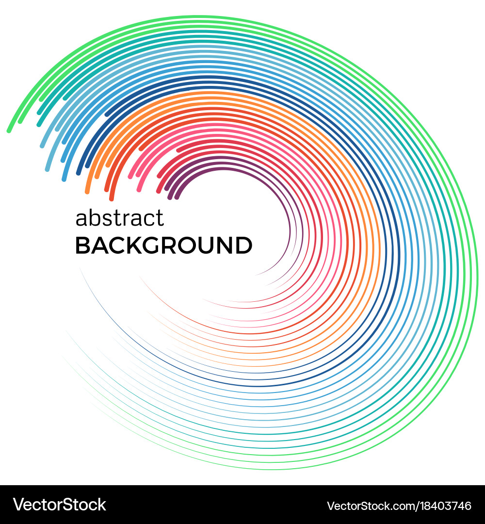 Abstract background with bright colorful lines vector image