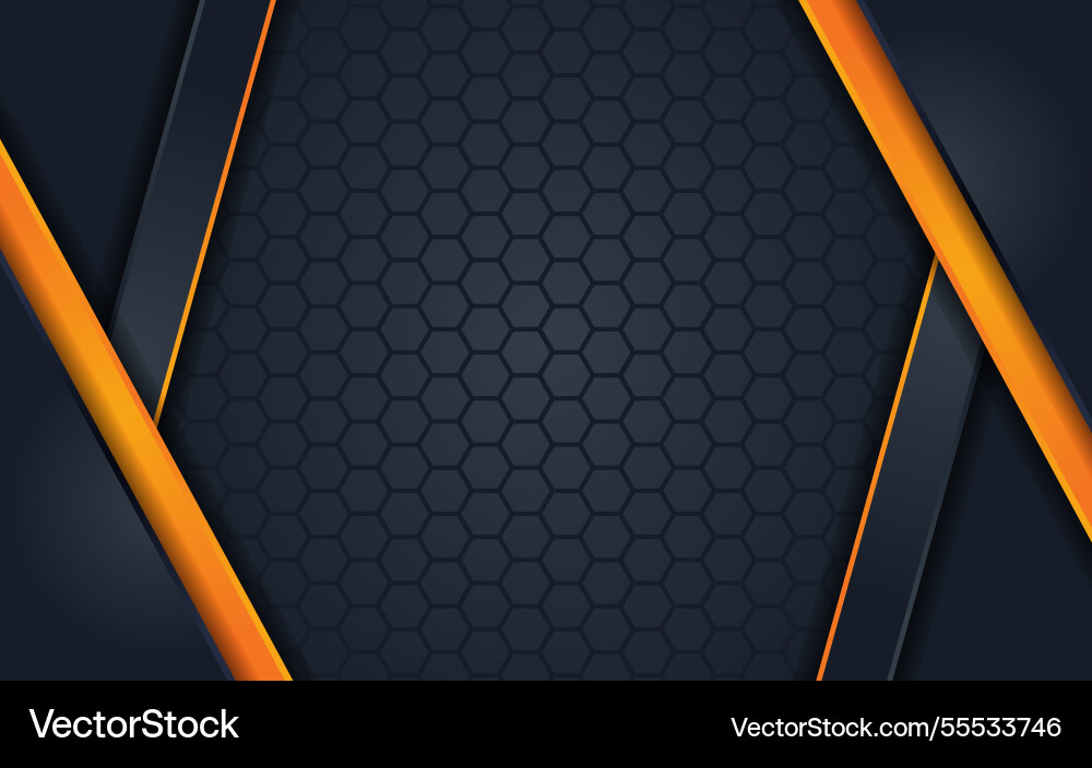 Abstract dark background with gradient yellow Vector Image