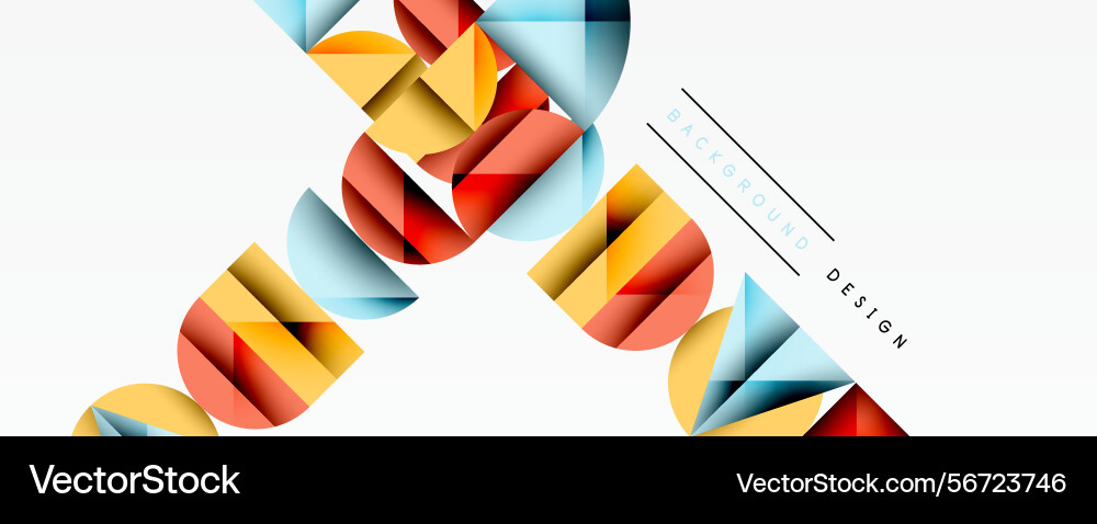 Abstract geometric pattern colorful triangles Abstract geometric pattern colorful triangles vector image