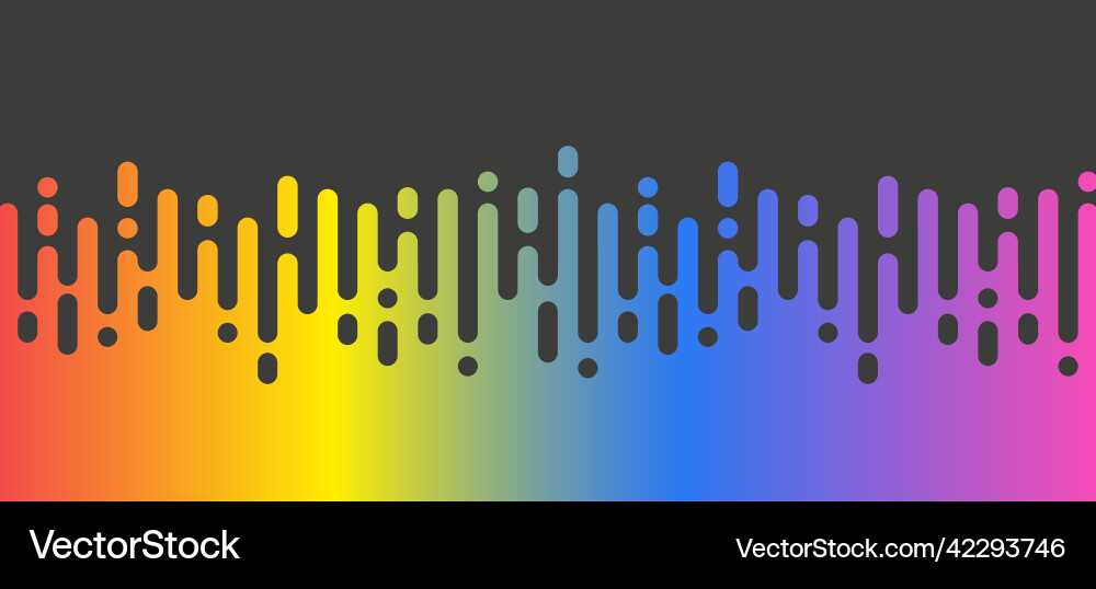 Abstract multicolored with vertical rounded vector image