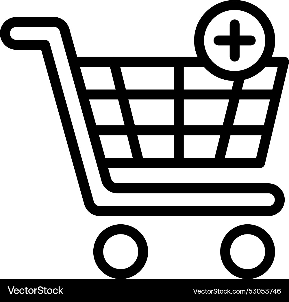 Add to cart icon design vector image