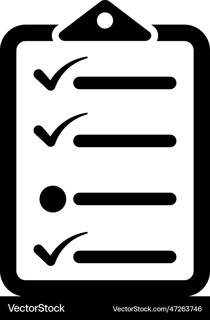 Checklist todo list icon vector image