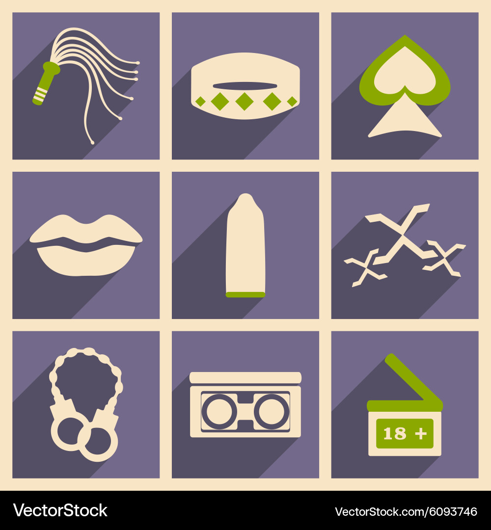 Flat with shadow concept and mobile application Vector Image