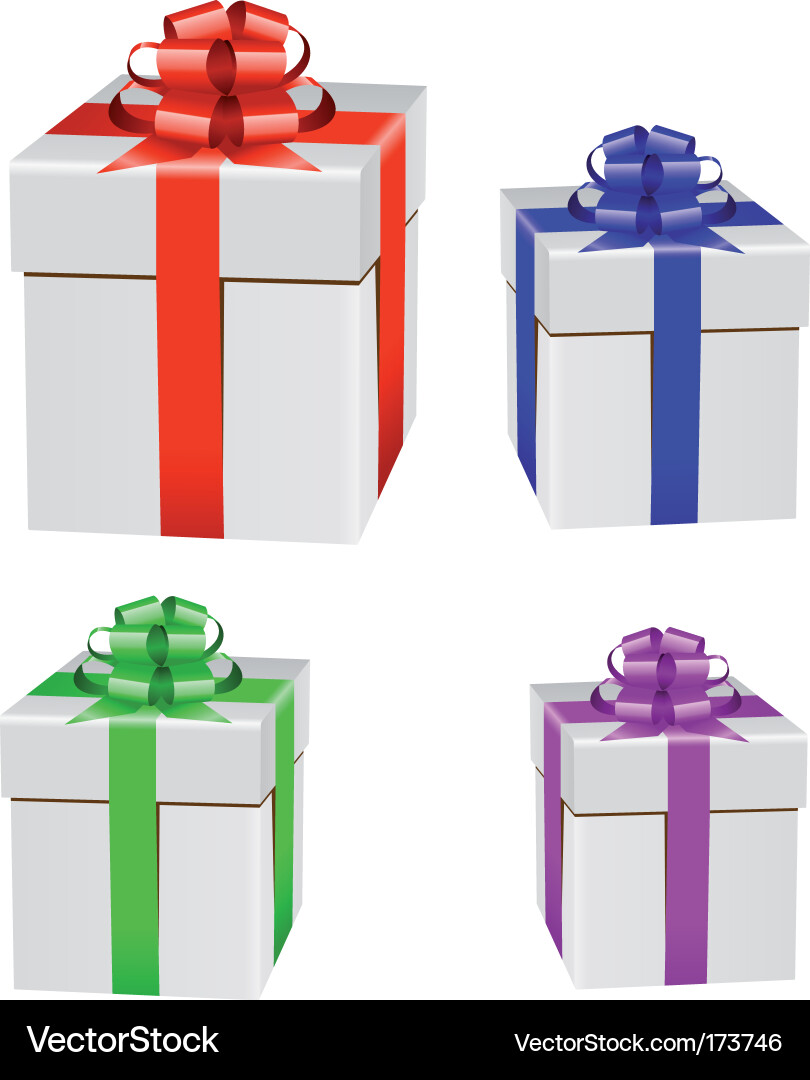 Geschenkboxen Set - Feste Sammlung Vektorbild