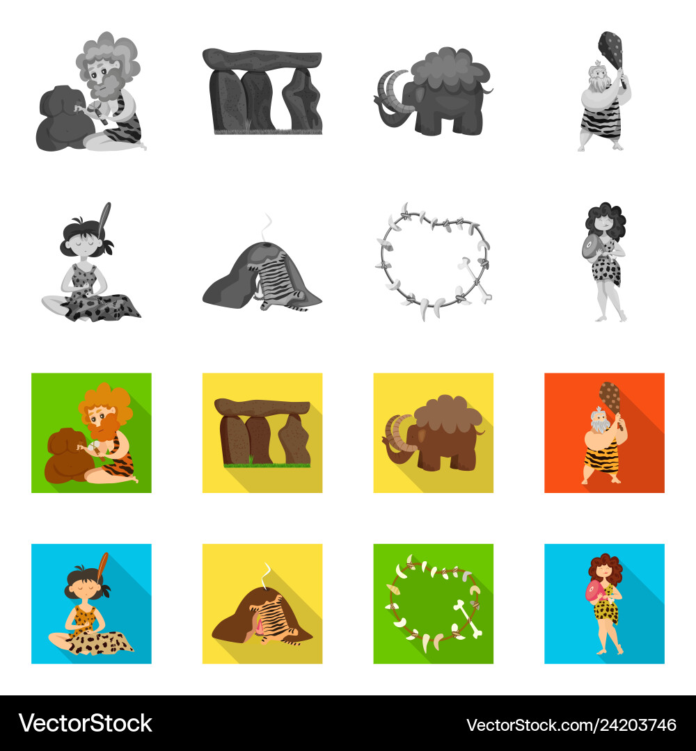 Isolated object of evolution and prehistory symbol Isolated object of evolution and prehistory symbol vector image