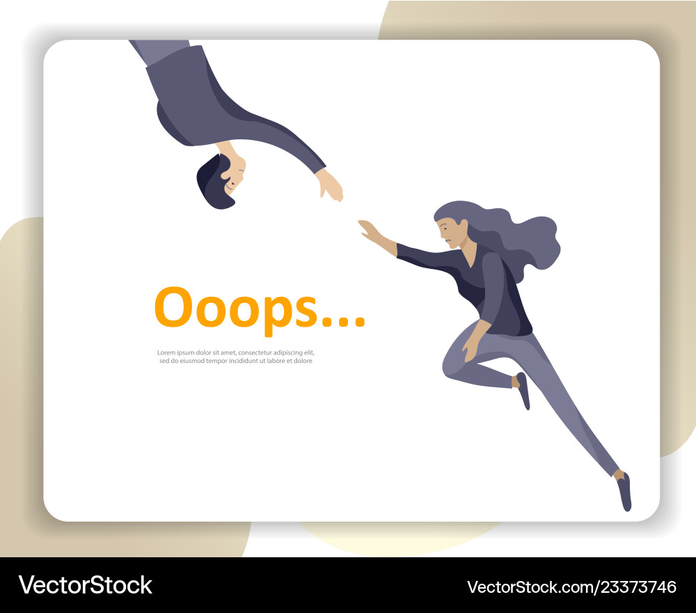 Landing page templates error Landing page templates error vector image