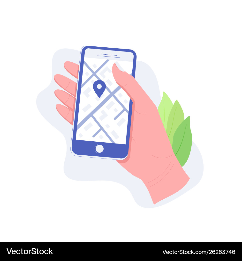 Mobile Navigation Concept vector image