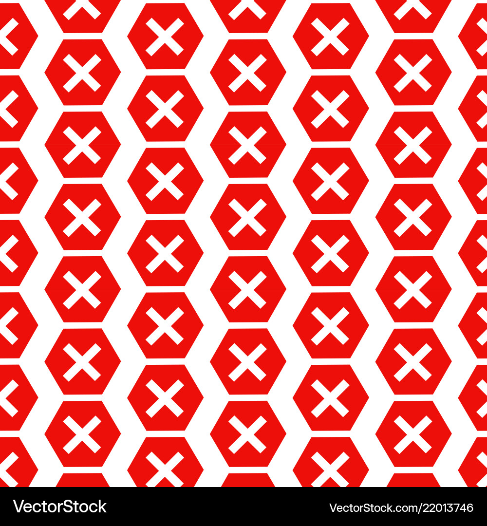 Pattern background error icon vector image
