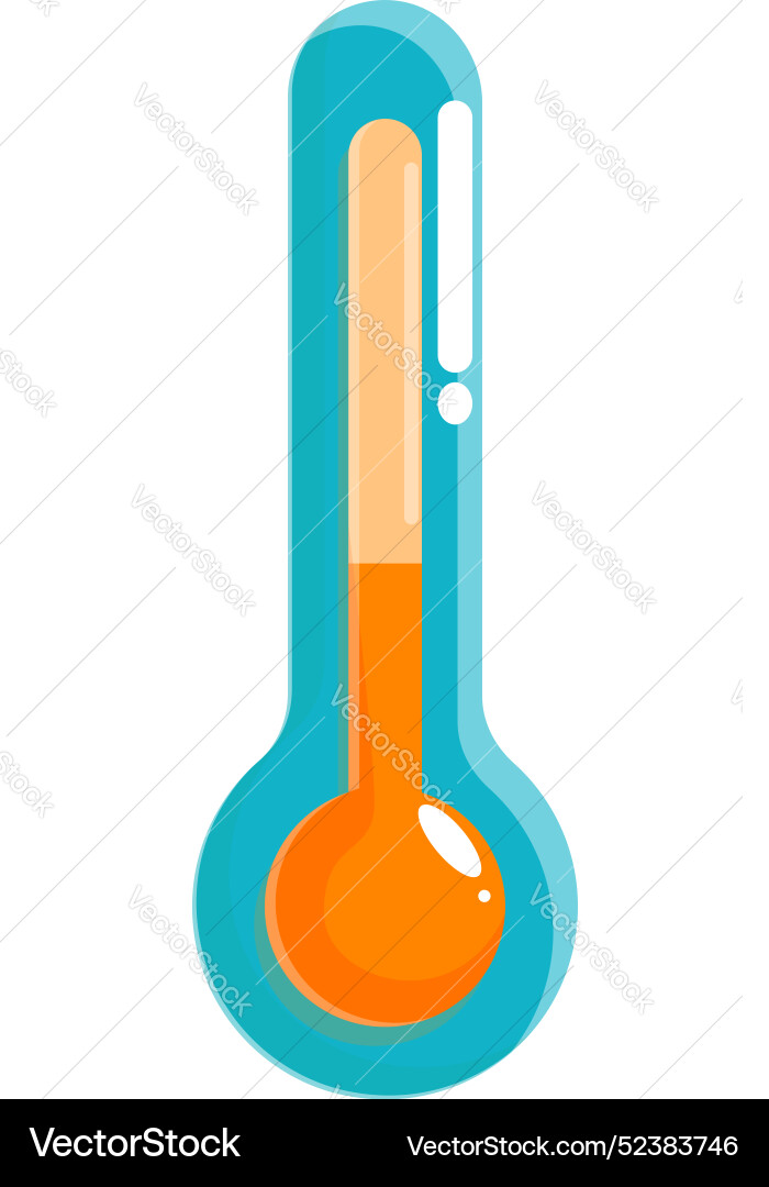 Thermometer showing increasing temperature Thermometer showing increasing temperature vector image