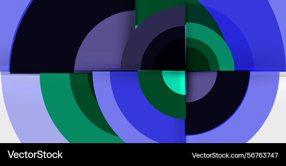 Abstract composition concentric circles intersect Abstract composition concentric circles intersect vector image