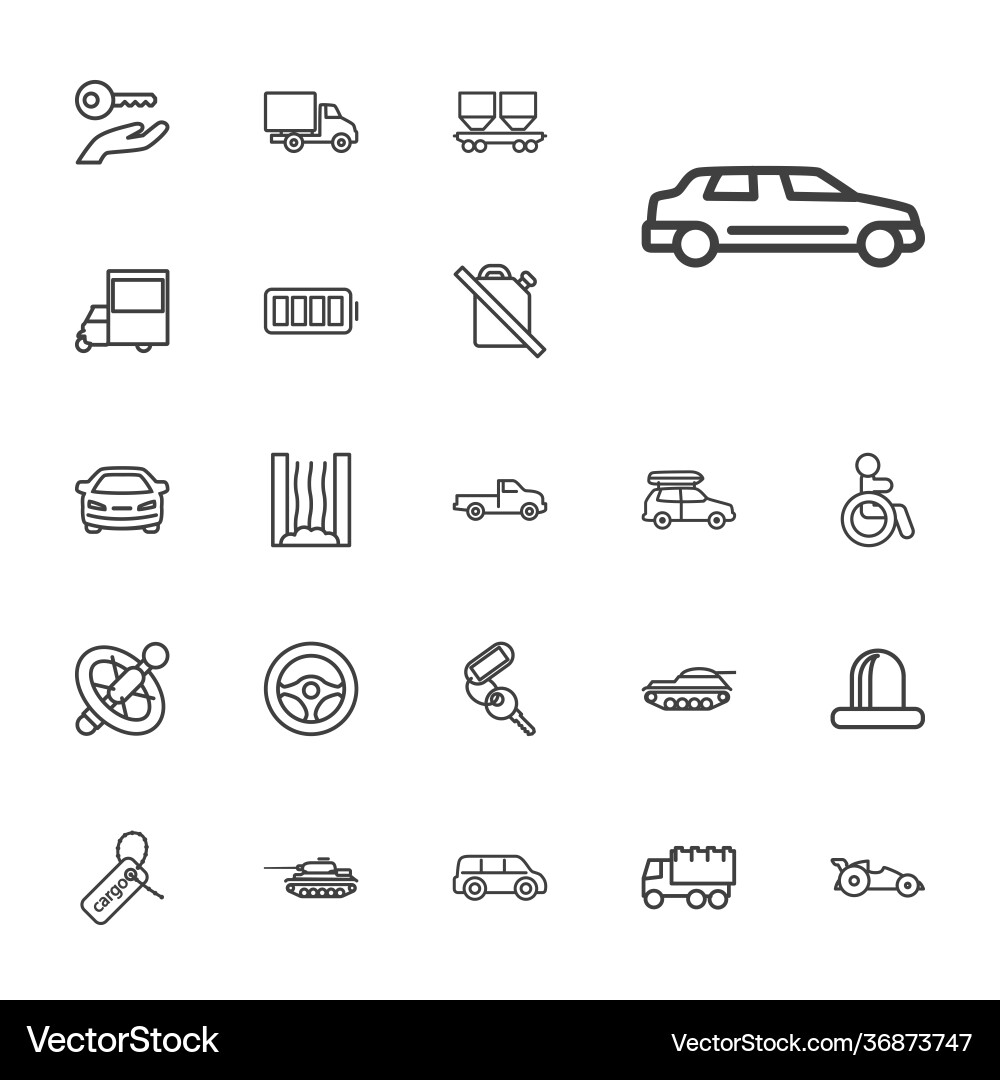 Auto Icons Auto Icons vektorbild