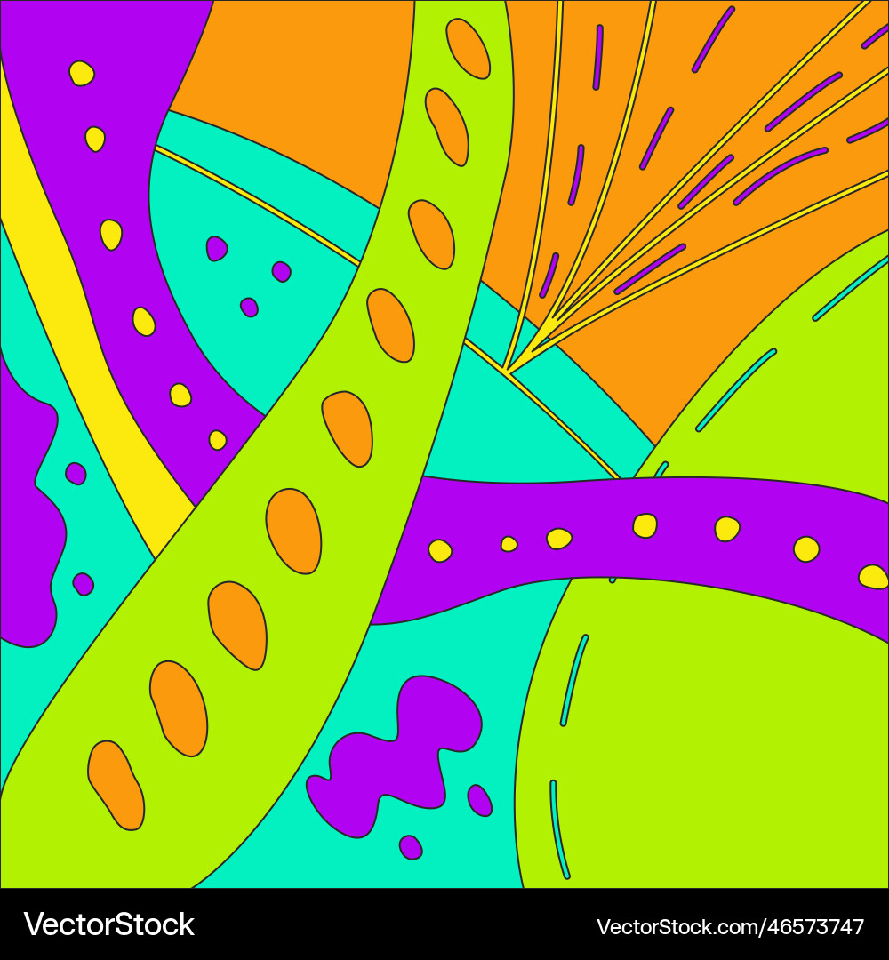 Bright abstraction with lines and shapes Bright abstraction with lines and shapes vector image