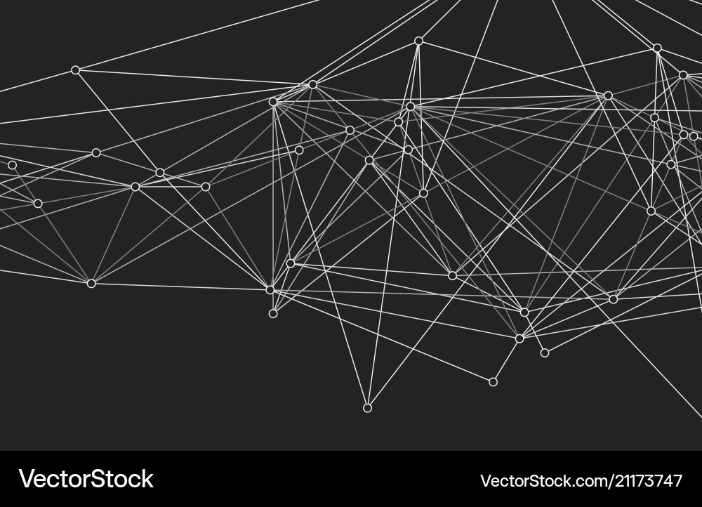 Digital Mesh Abstraction vector image