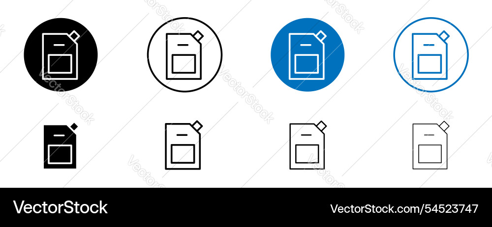 Doy pack pouch icon Royalty Free Vector Image - VectorStock