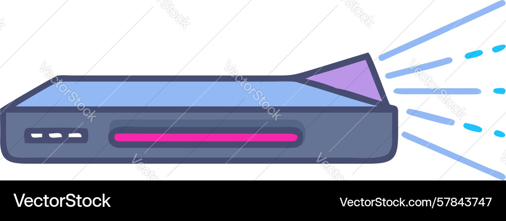 Dynamic data projection visual information Vector Image
