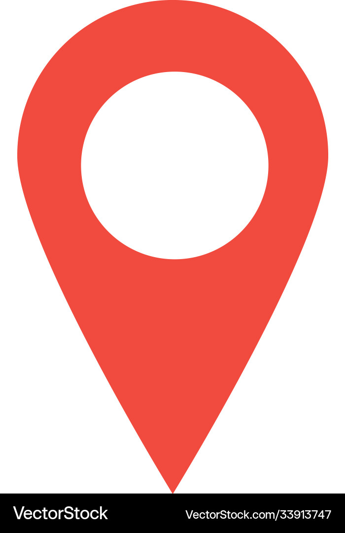 Gps navigation location pointer flat icon style vector image