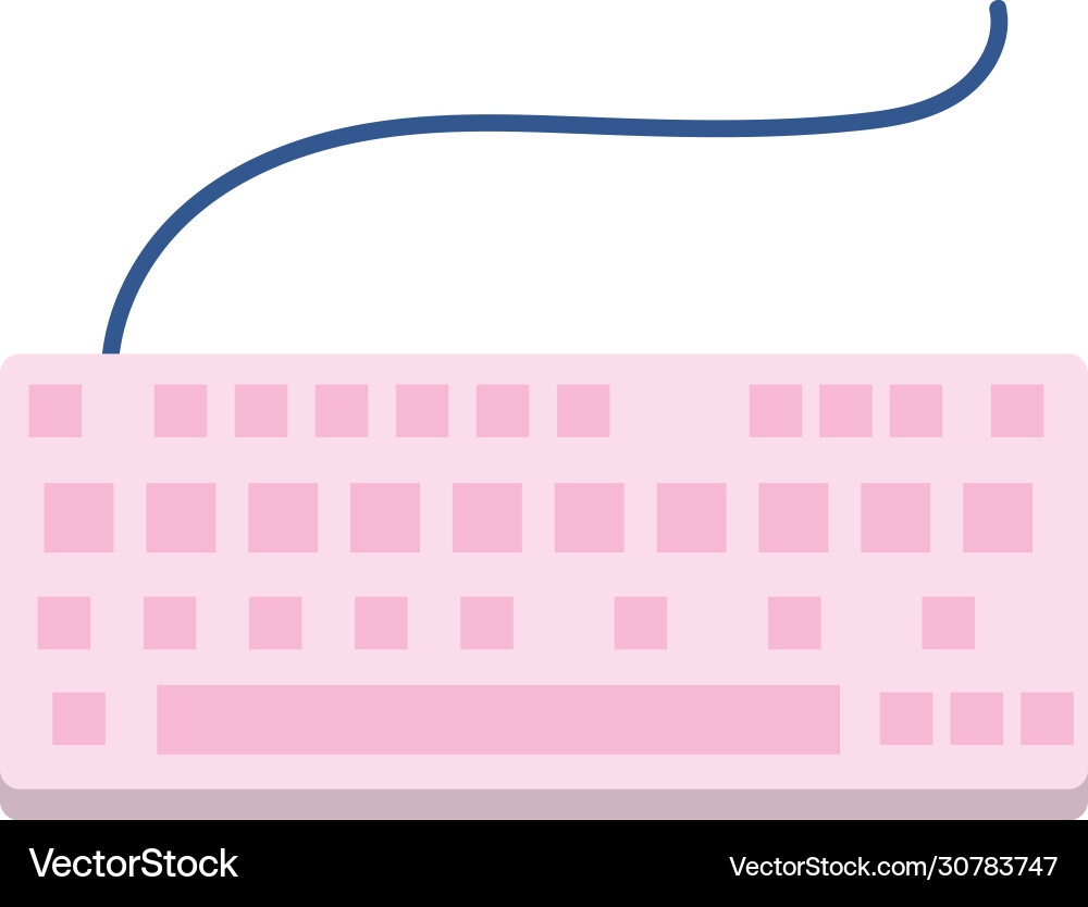 Isolated digital computer keyboard design Vector Image