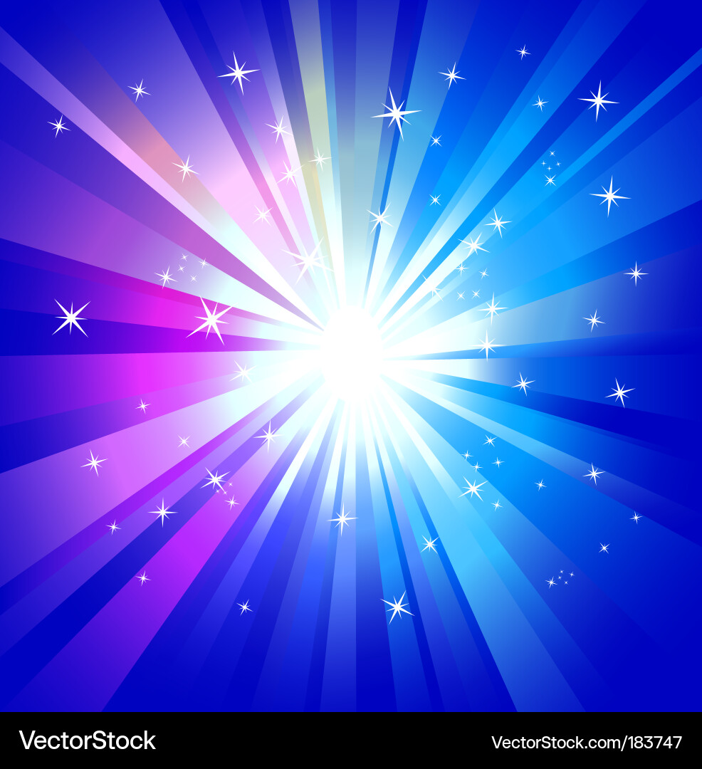Luminous Burst Vector Image