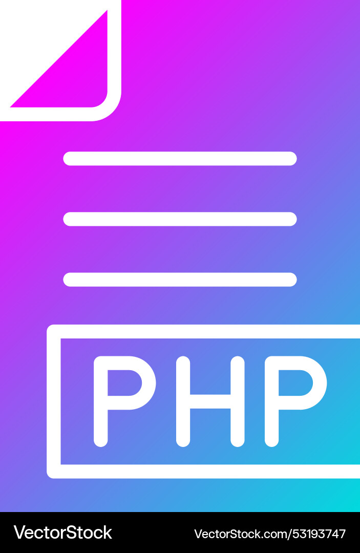Php icon design vector image