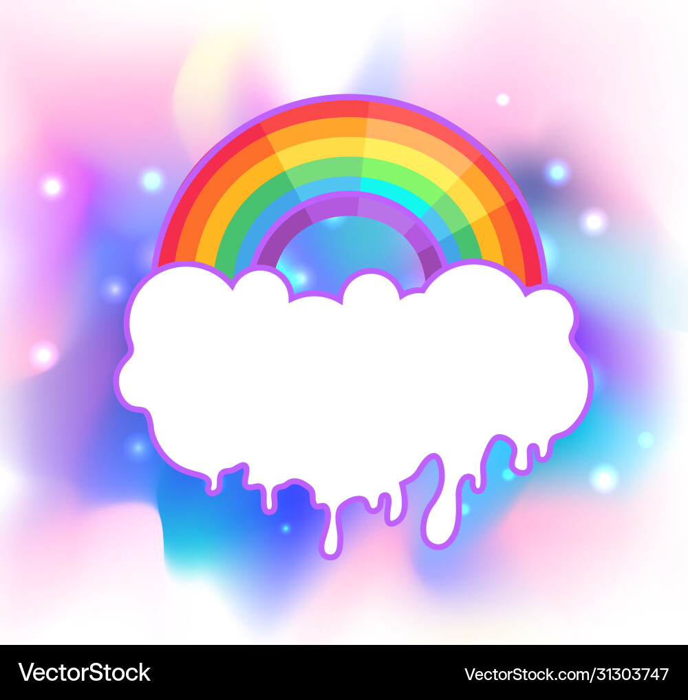 Rainbow with rays symbol lgbt community gay Rainbow with rays symbol lgbt community gay vector image