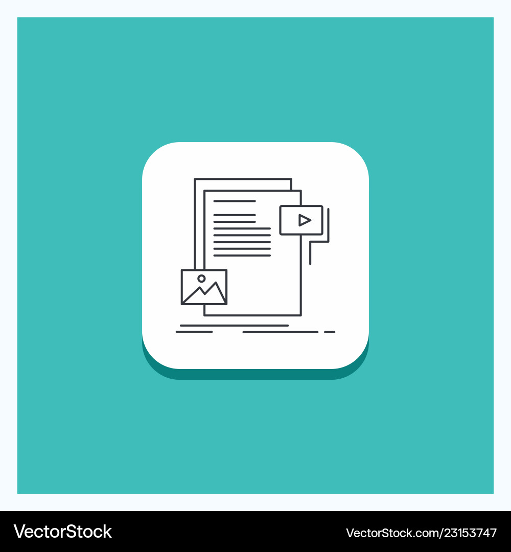 Round button for data document file media website Round button for data document file media website vector image