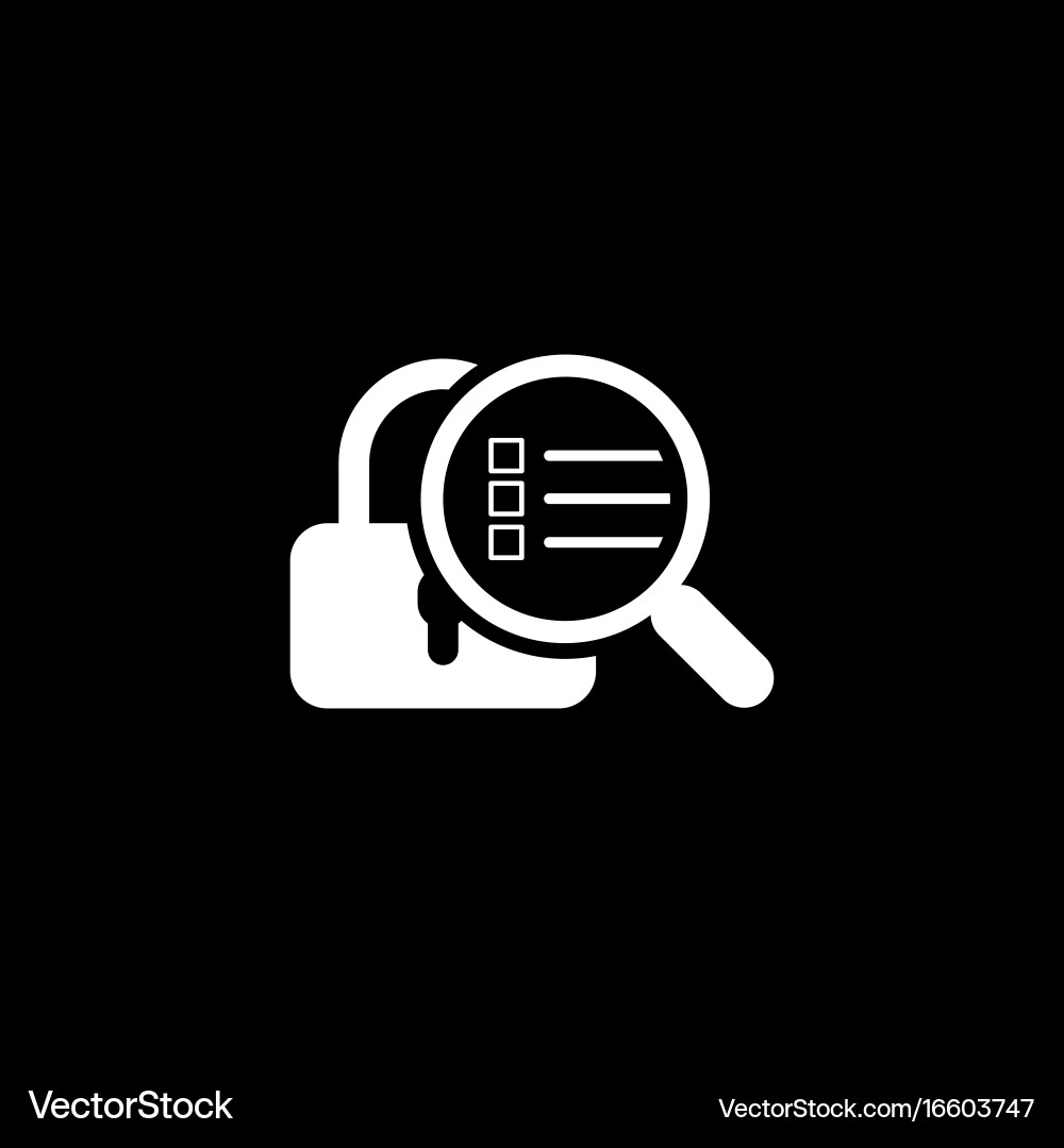 Security scan icon flat design vector image