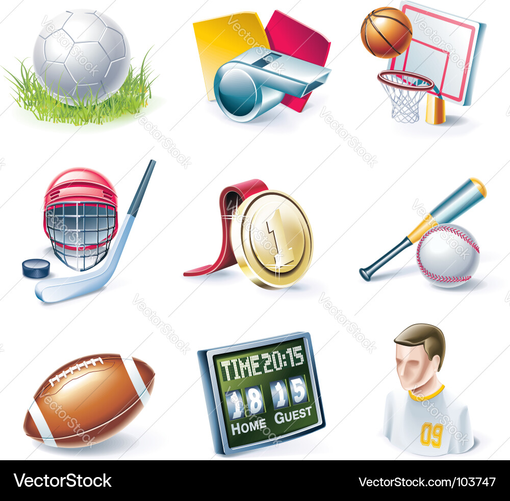 Sport Icon Set vector image