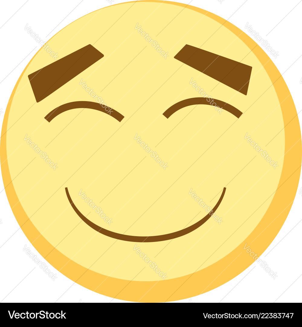 Yellow emoji icon for app game ui or web design Yellow emoji icon for app game ui or web design vector image