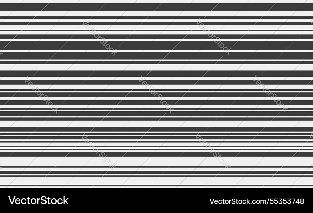 Abstract monochrome horizontal lines pattern vector image