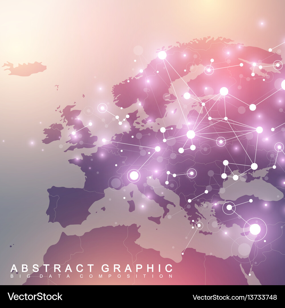 Data Network Abstract Background vector image