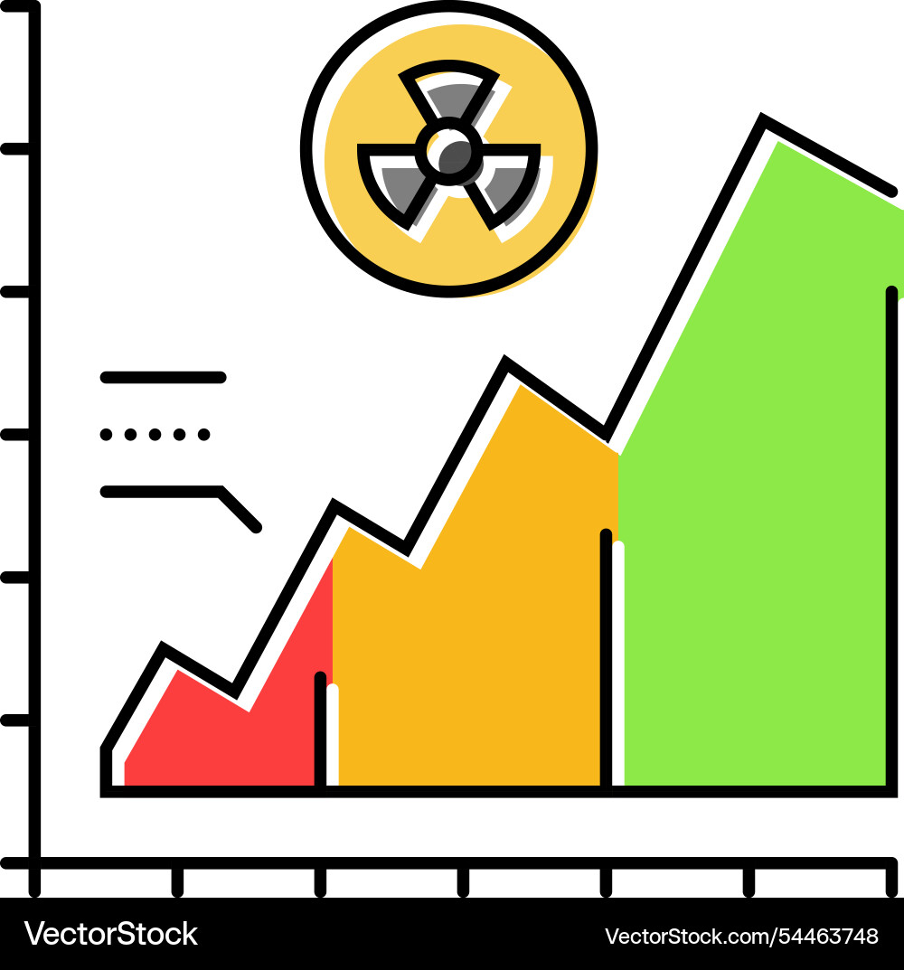 Energy efficiency nuclear color icon Vector Image