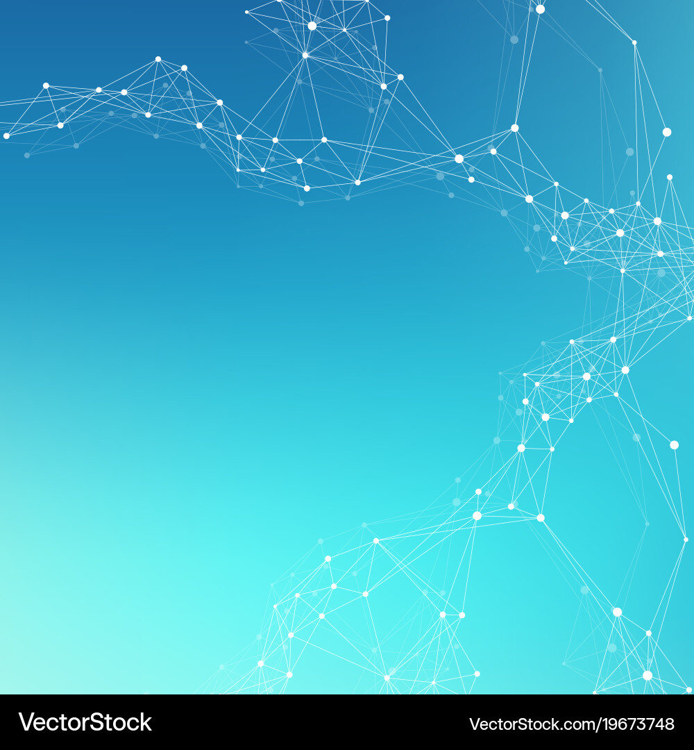 Global network connection and big data Vector Image