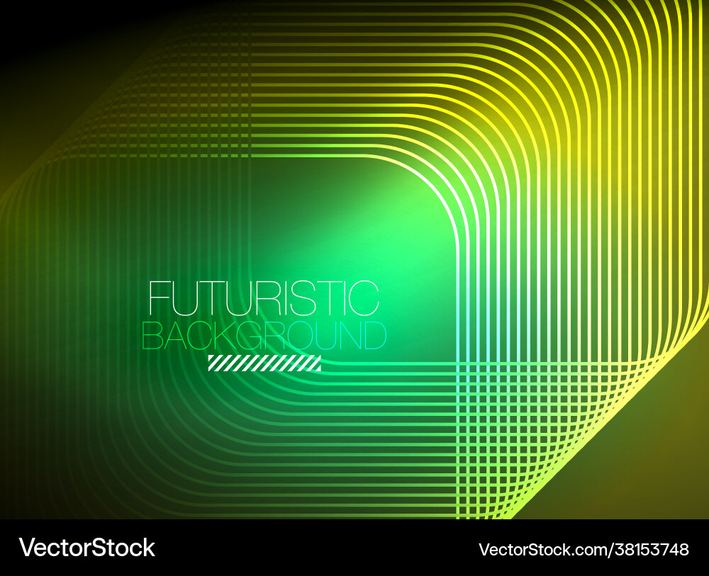 Neon color square shape lines abstract background Neon color square shape lines abstract background vector image